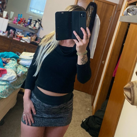 Comfy Black Knit Cowl Neck Sweater Buffalo David Bitton - Picture 9 of 9